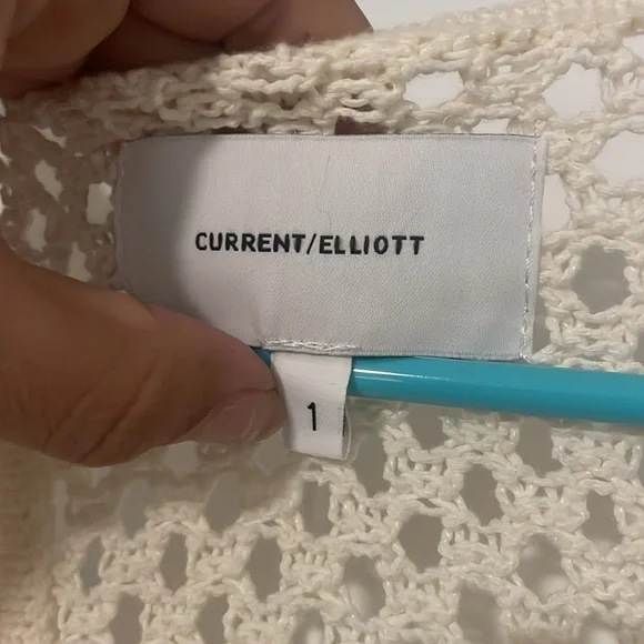 Current Elliott The Blitzed Dress - cream cover up crochet - Picture 9 of 9